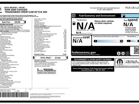 Used 2022 RAM 5500 Tradesman w/ Max Tow Package image 3