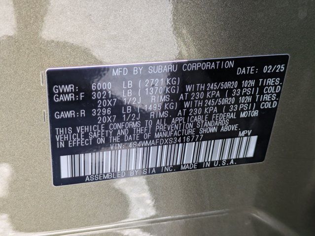 Used 2025 Subaru Ascent Onyx Edition AWD/4WD image 24
