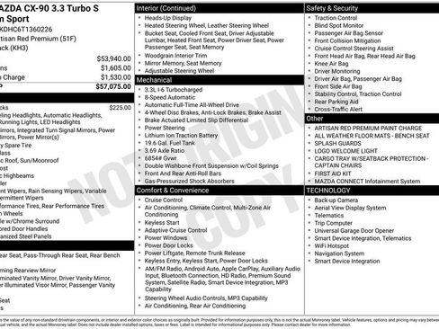 New 2026 MAZDA CX-90 3.3 Turbo S w/ Premium Package image 6