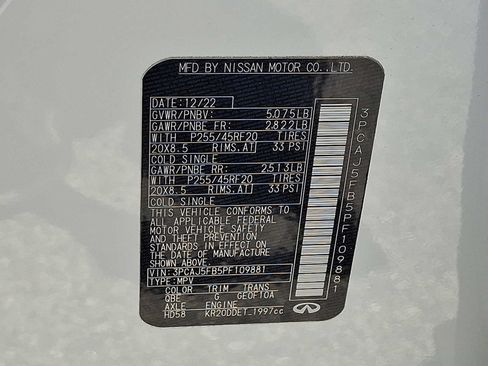 Used 2023 INFINITI QX50 Sport AWD/4WD image 27