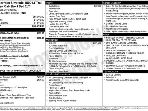 Certified 2023 Chevrolet Silverado 1500 LT Trail Boss w/ Protection Package AWD/4WD image 7