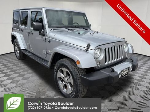 Used 2017 Jeep Wrangler Unlimited Sahara w/ Connectivity Group AWD/4WD image 1