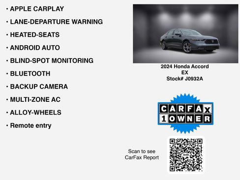 Used 2024 Honda Accord EX image 7