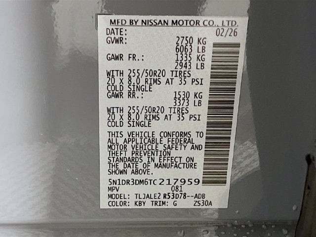 New 2026 Nissan Pathfinder Platinum w/ Cargo Package FWD image 21