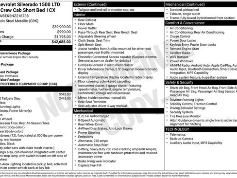Used 2022 Chevrolet Silverado 1500 Custom RWD image 6
