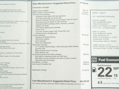 Used 2025 Audi S6 Premium Plus w/ Premium Plus Package image 25