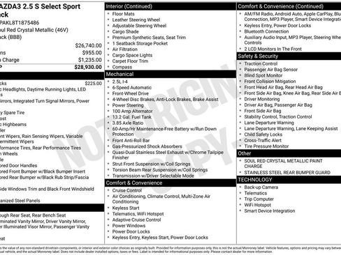 New 2026 MAZDA MAZDA3 s Sport image 32