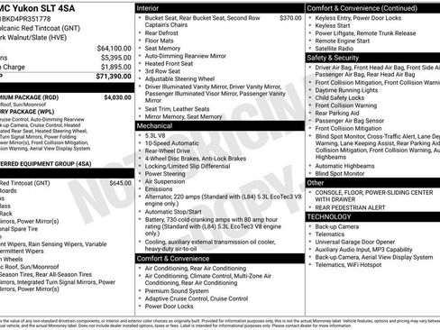 Used 2023 GMC Yukon SLT w/ SLT Premium Package RWD image 5