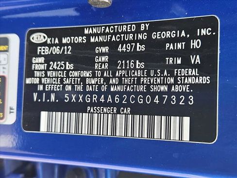 Used 2012 Kia Optima SX w/ Premium Touring Pkg image 25