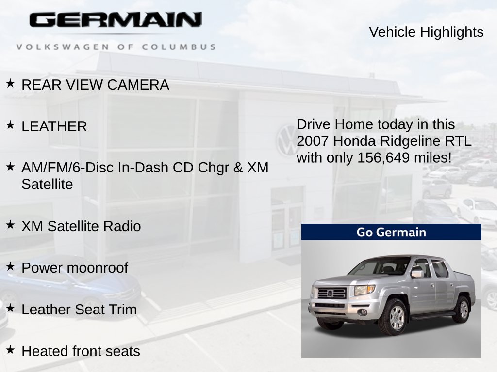 Used 2007 Honda Ridgeline RTL image 4