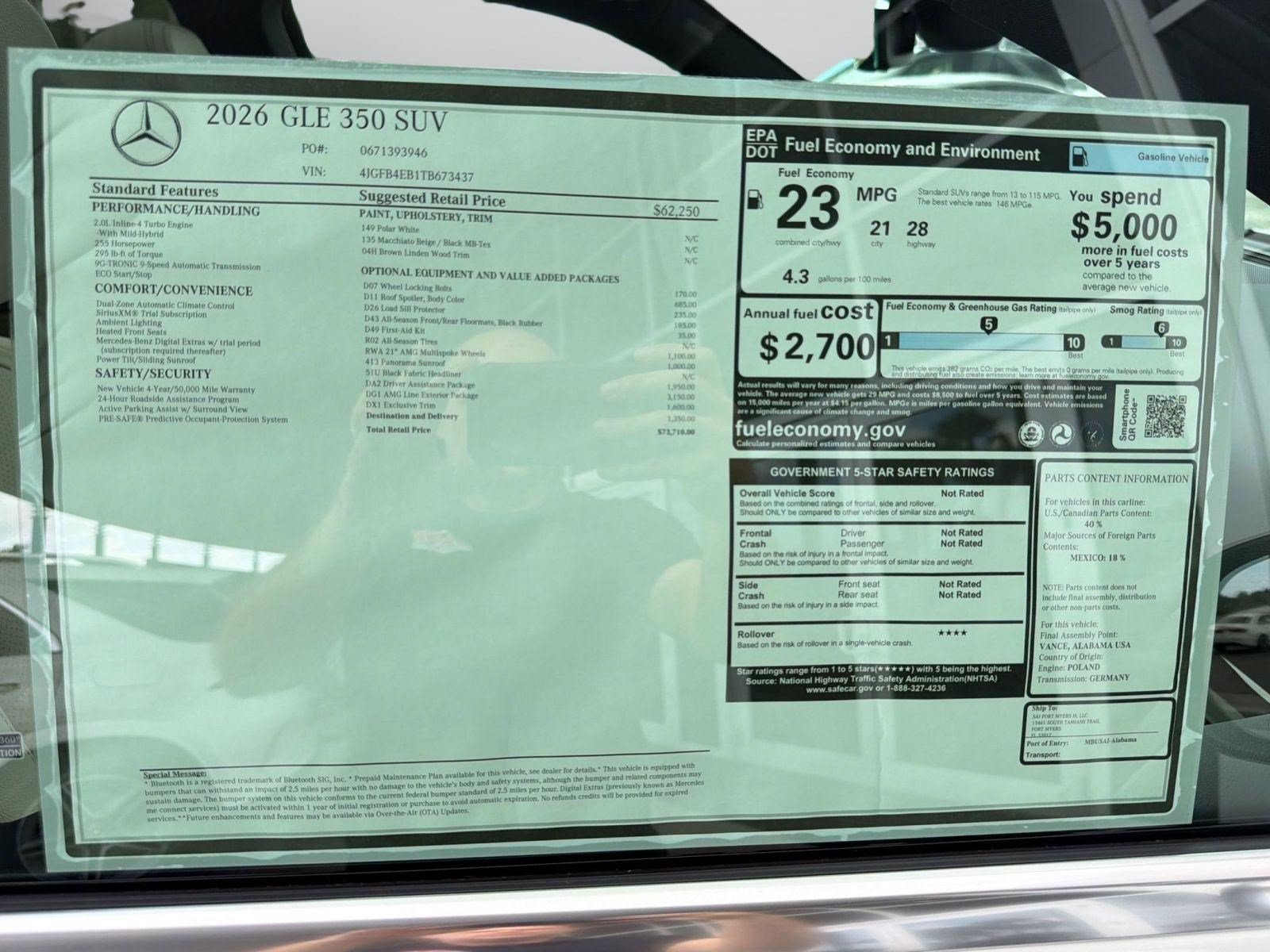 Certified 2026 Mercedes-Benz GLE 350 4MATIC image 36