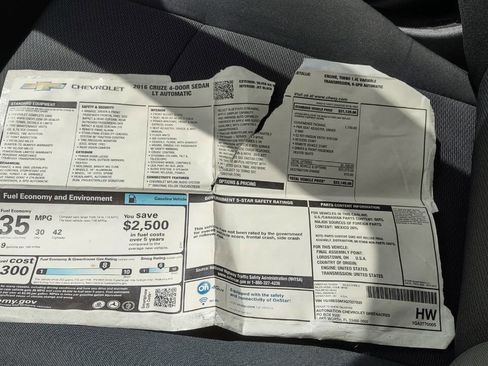 Used 2016 Chevrolet Cruze LT w/ Convenience Package image 27