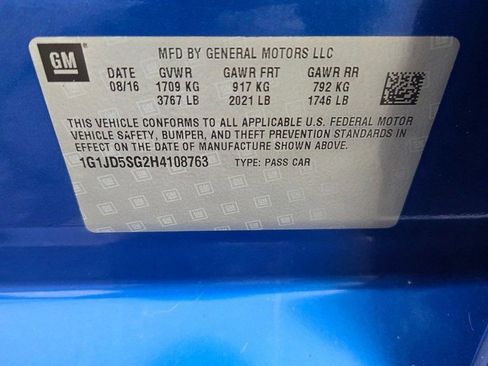 Used 2017 Chevrolet Sonic LT image 16