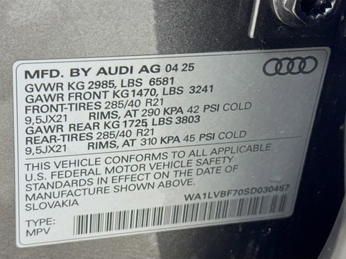 Certified 2025 Audi Q7 3.0T Premium Plus w/ Premium Plus Package image 33