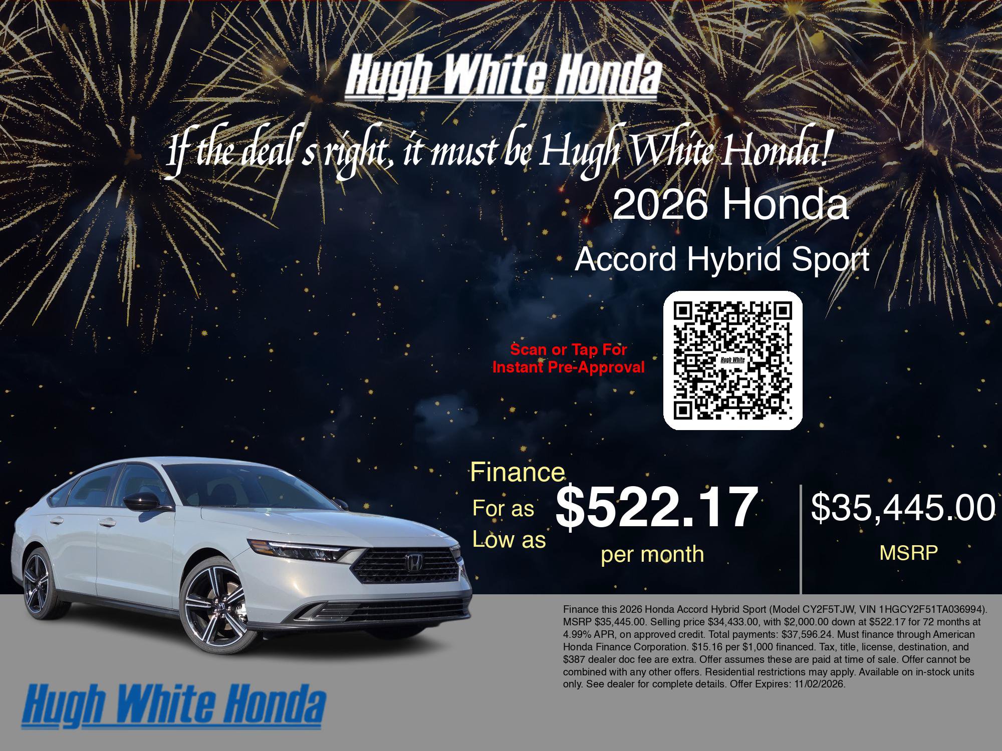 New 2026 Honda Accord Sport image 9