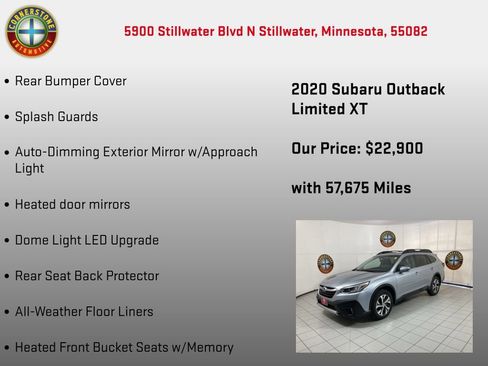 Used 2020 Subaru Outback Limited XT w/ Popular Package #2 AWD/4WD image 20