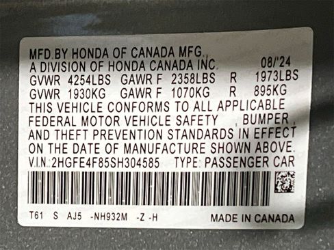 Used 2025 Honda Civic Sport Touring image 33