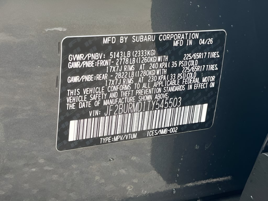 New 2026 Subaru Outback Wilderness AWD/4WD image 24