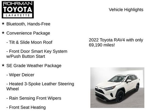 Used 2022 Toyota RAV4 SE w/ Convenience Package AWD/4WD image 8
