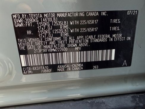 Used 2021 Toyota RAV4 XLE w/ Convenience Package AWD/4WD image 32