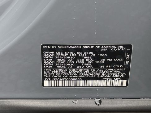Used 2026 Volkswagen Atlas SE FWD image 38