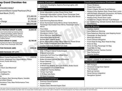 New 2024 Jeep Grand Cherokee Overland w/ Advanced Protech Group III image 48