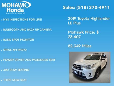 Used 2019 Toyota Highlander Plus AWD/4WD image 7