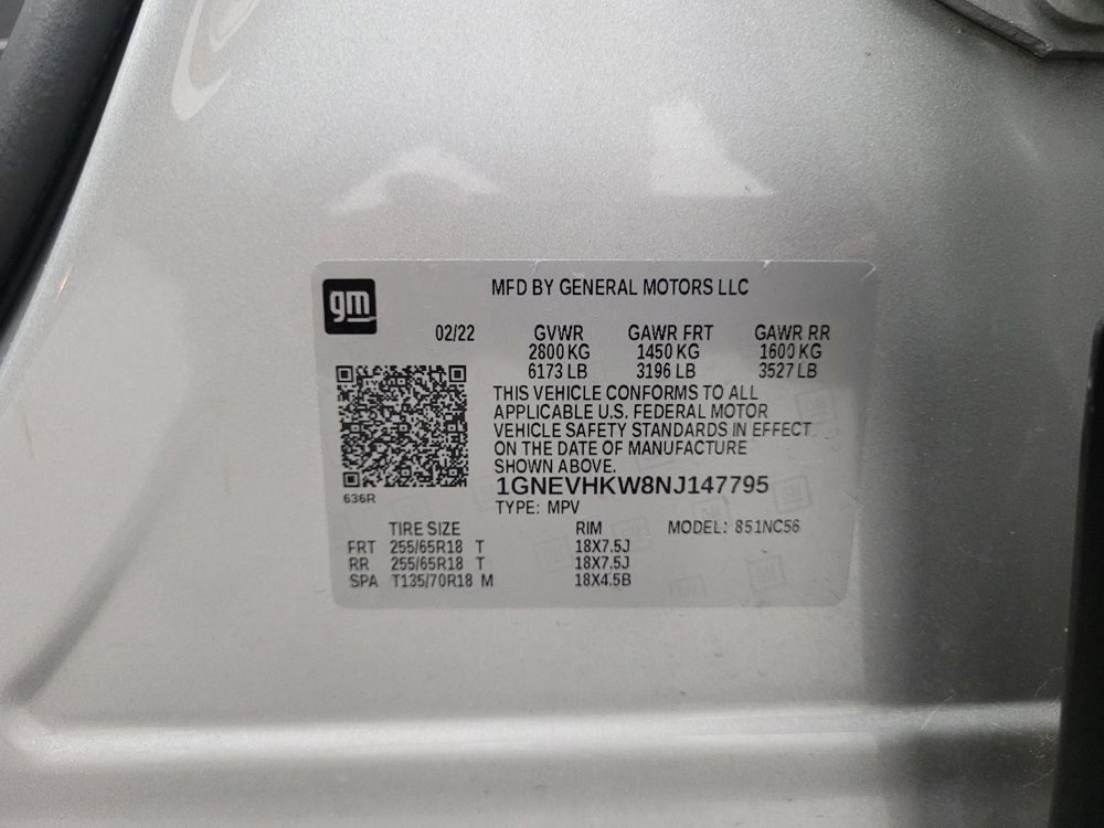 Used 2022 Chevrolet Traverse LT AWD/4WD image 33