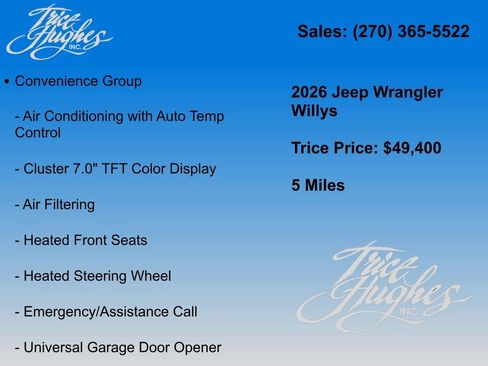 New 2026 Jeep Wrangler Unlimited Sport AWD/4WD image 38