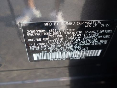 Certified 2023 Subaru Forester Wilderness AWD/4WD image 46
