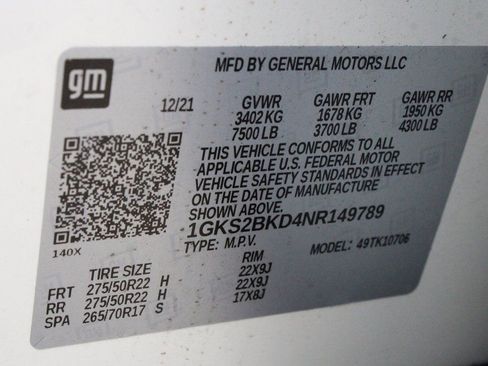 Used 2022 GMC Yukon SLT w/ SLT Premium Package AWD/4WD image 74