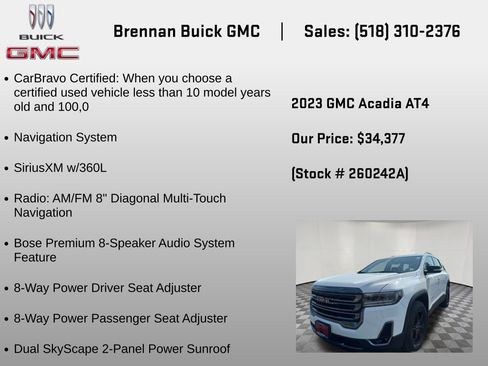 Certified 2023 GMC Acadia AT4 AWD/4WD image 6