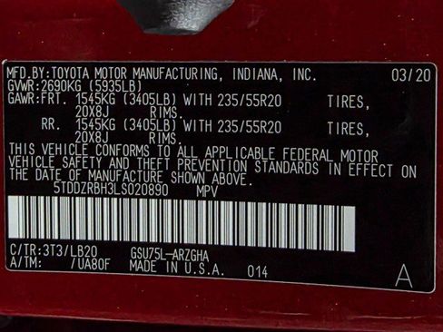 Used 2020 Toyota Highlander Limited image 44