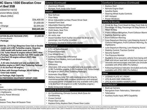 New 2026 GMC Sierra 1500 Elevation w/ LPO, Elevation Black Package image 30