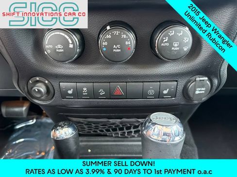 Used 2015 Jeep Wrangler Unlimited Rubicon w/ Connectivity Group AWD/4WD image 17