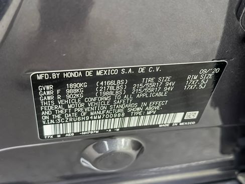Used 2021 Honda HR-V Touring image 29