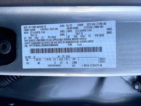 Certified 2025 Ford F150 XLT w/ Equipment Group 301A Standard image 31