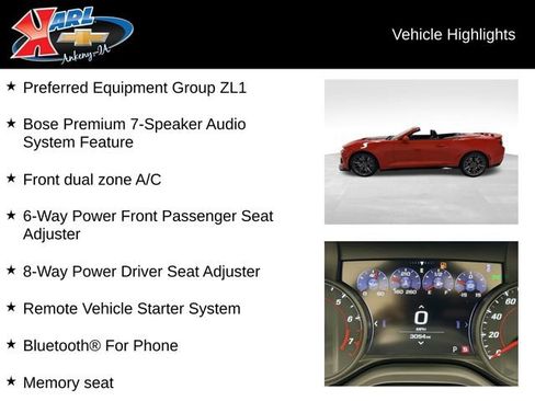 Certified 2023 Chevrolet Camaro ZL1 RWD image 2