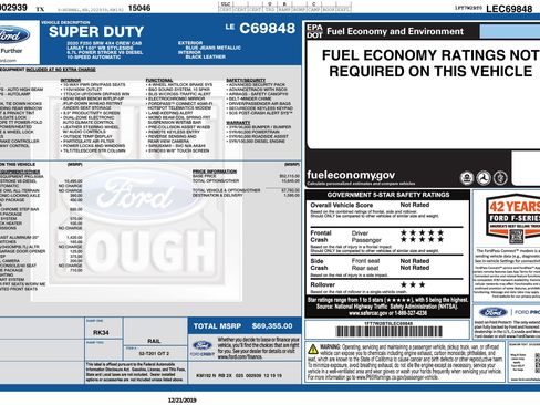 Used 2020 Ford F250 Lariat w/ Lariat Value Package image 3