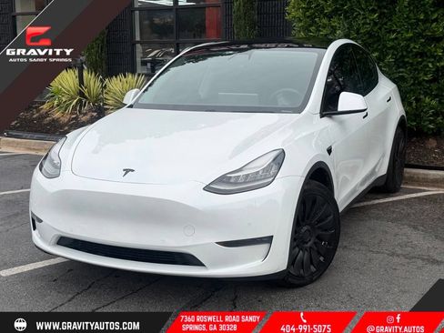 Used 2020 Tesla Model Y Long Range AWD/4WD image 1