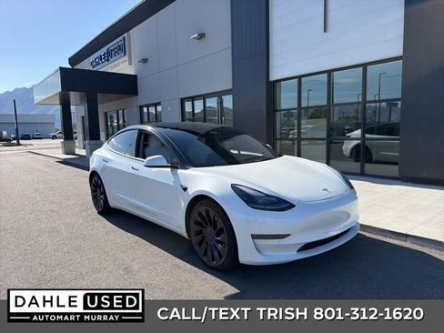Used 2021 Tesla Model 3 Performance AWD/4WD image 1
