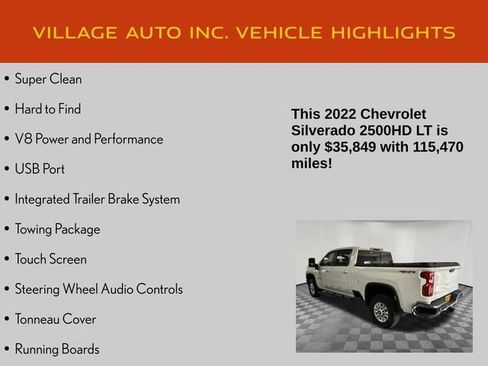 Used 2022 Chevrolet Silverado 2500 LT w/ Convenience Package AWD/4WD image 7