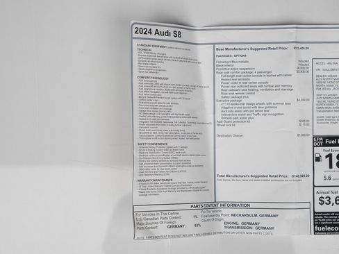 Used 2024 Audi S8 image 83