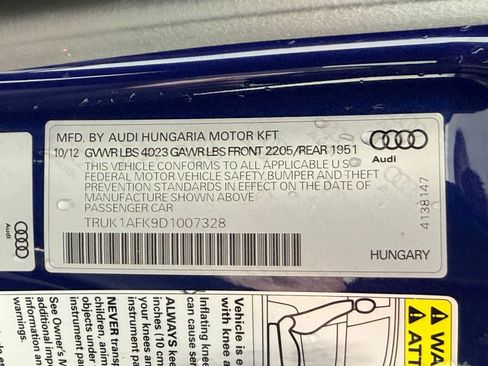 Used 2013 Audi TTS 2.0T Prestige AWD/4WD image 18