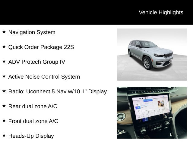Used 2022 Jeep Grand Cherokee Summit w/ Adv Protech Group IV AWD/4WD image 16