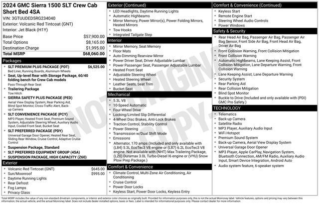 Certified 2024 GMC Sierra 1500 SLT w/ SLT Premium Plus Package AWD/4WD image 9