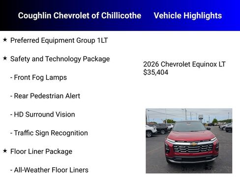 New 2026 Chevrolet Equinox LT w/ Convenience Package II FWD image 5