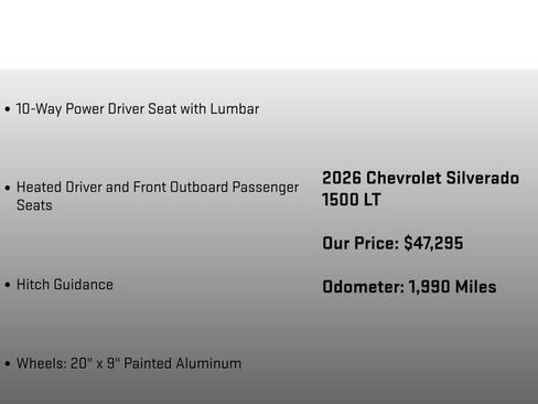 Used 2026 Chevrolet Silverado 1500 LT AWD/4WD image 29