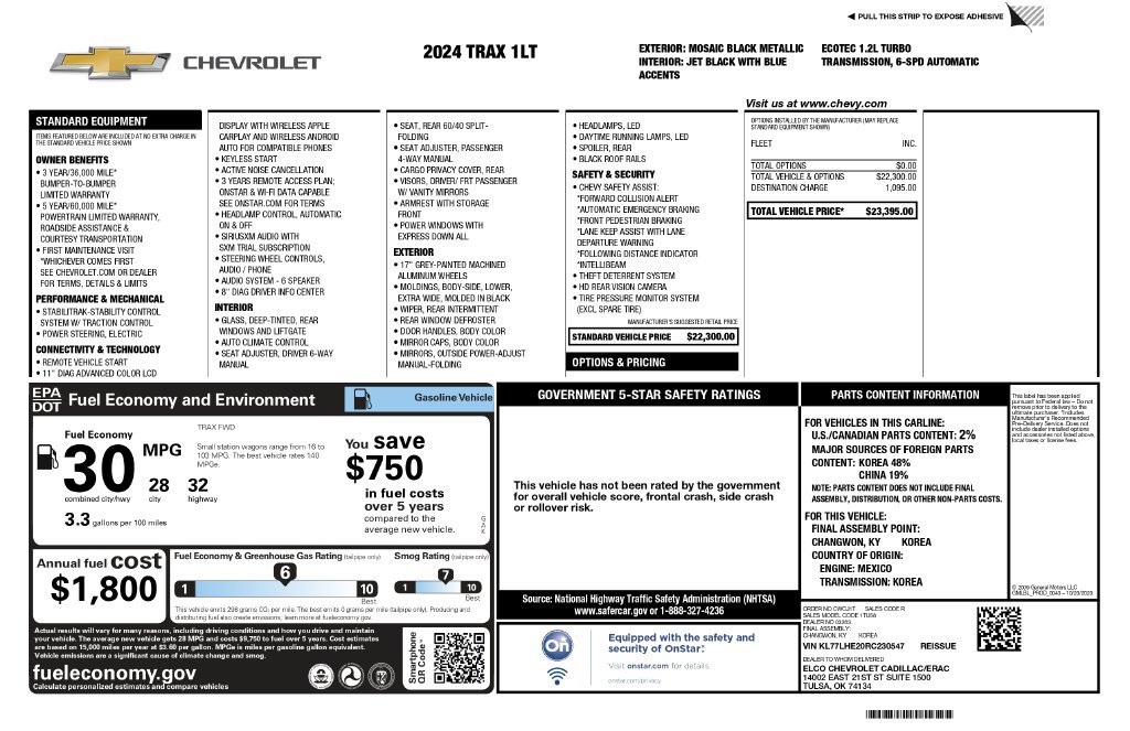 Used 2024 Chevrolet Trax LT FWD image 5
