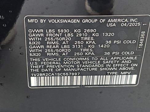Certified 2025 Volkswagen Atlas SEL AWD/4WD image 37
